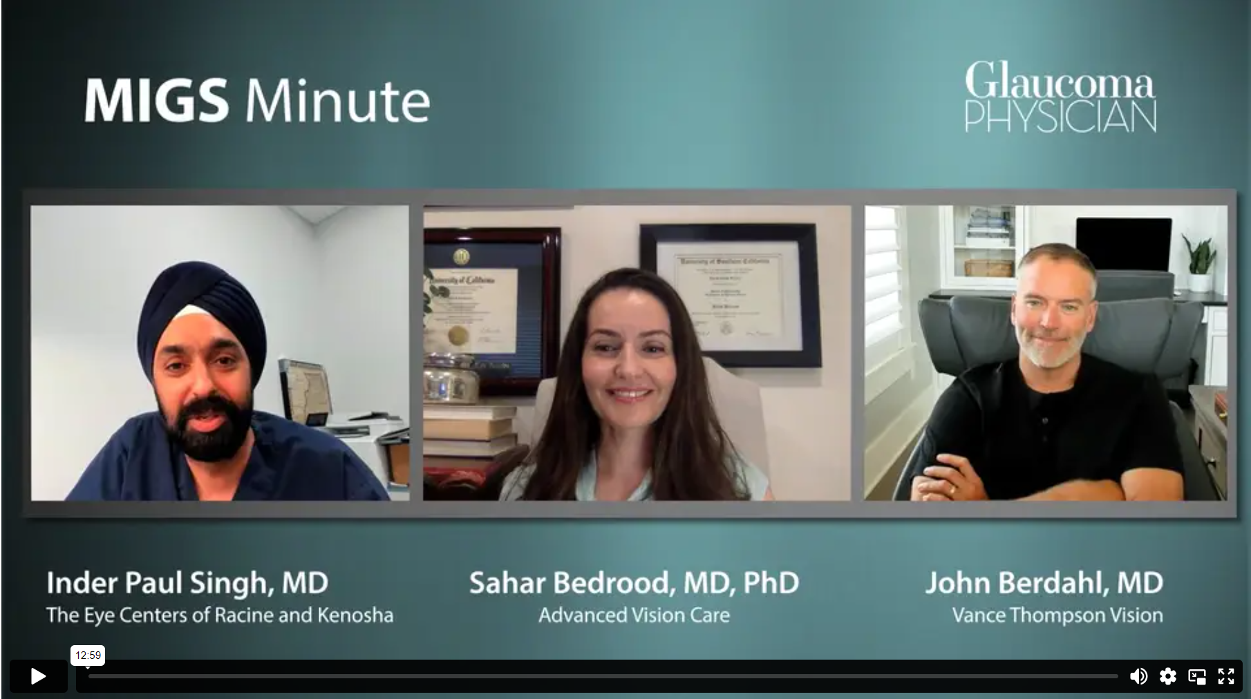 Episode 9: Inder Paul Singh, MD, Sahar Bedrood, MD, PhD, and John Berdahl, MD discuss talking to patients about their treatment journey.